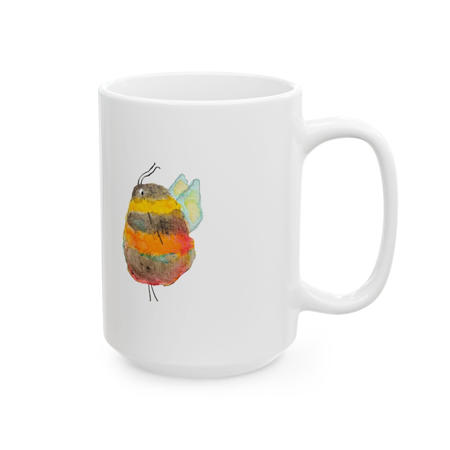 Chumblebees White Ceramic Mug