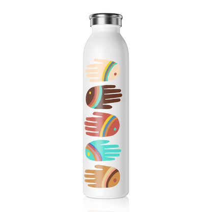 Rainbow Hands | Handprints Water Bottle