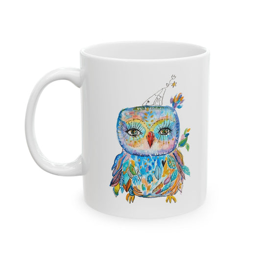 Colorful Owls Ceramic Mug - The Babushka