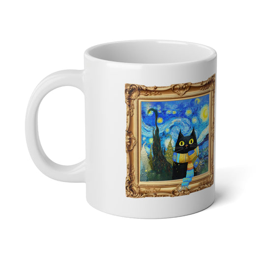 Inspired Mugs Series | No. 2 Starry Night Cat