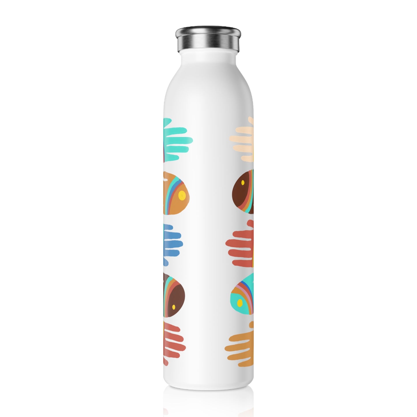 Rainbow Hands | Handprints Water Bottle